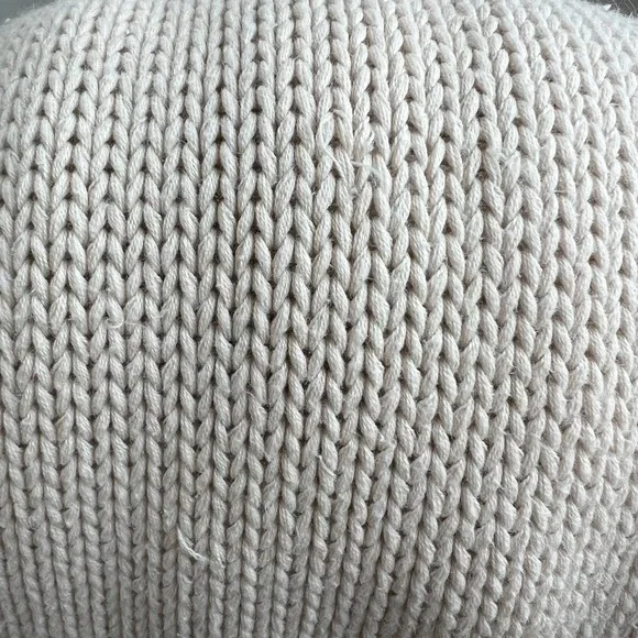 Spiegel Vtg Beige Crochet Neck Belted Tunic Sweater Women's Medium Boho Coastal - Picture 8 of 9